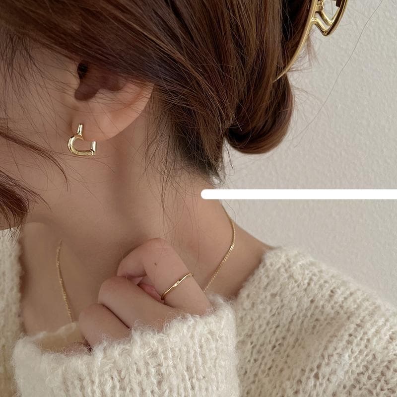 Hollow Heart Shaped Earrings