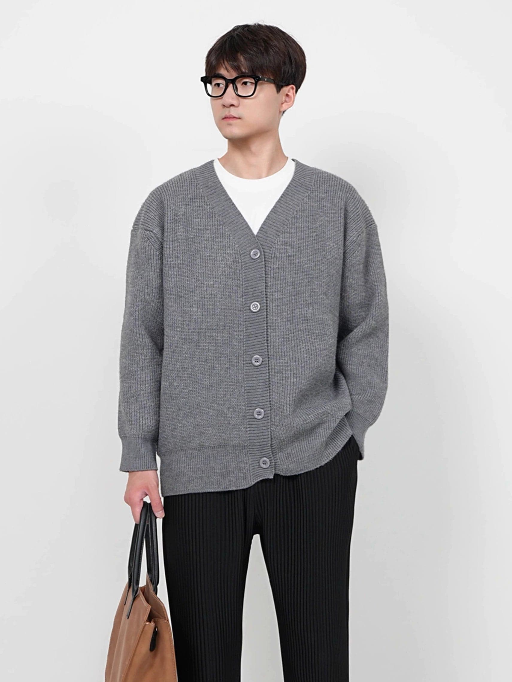 Button Front Knit Cardigan