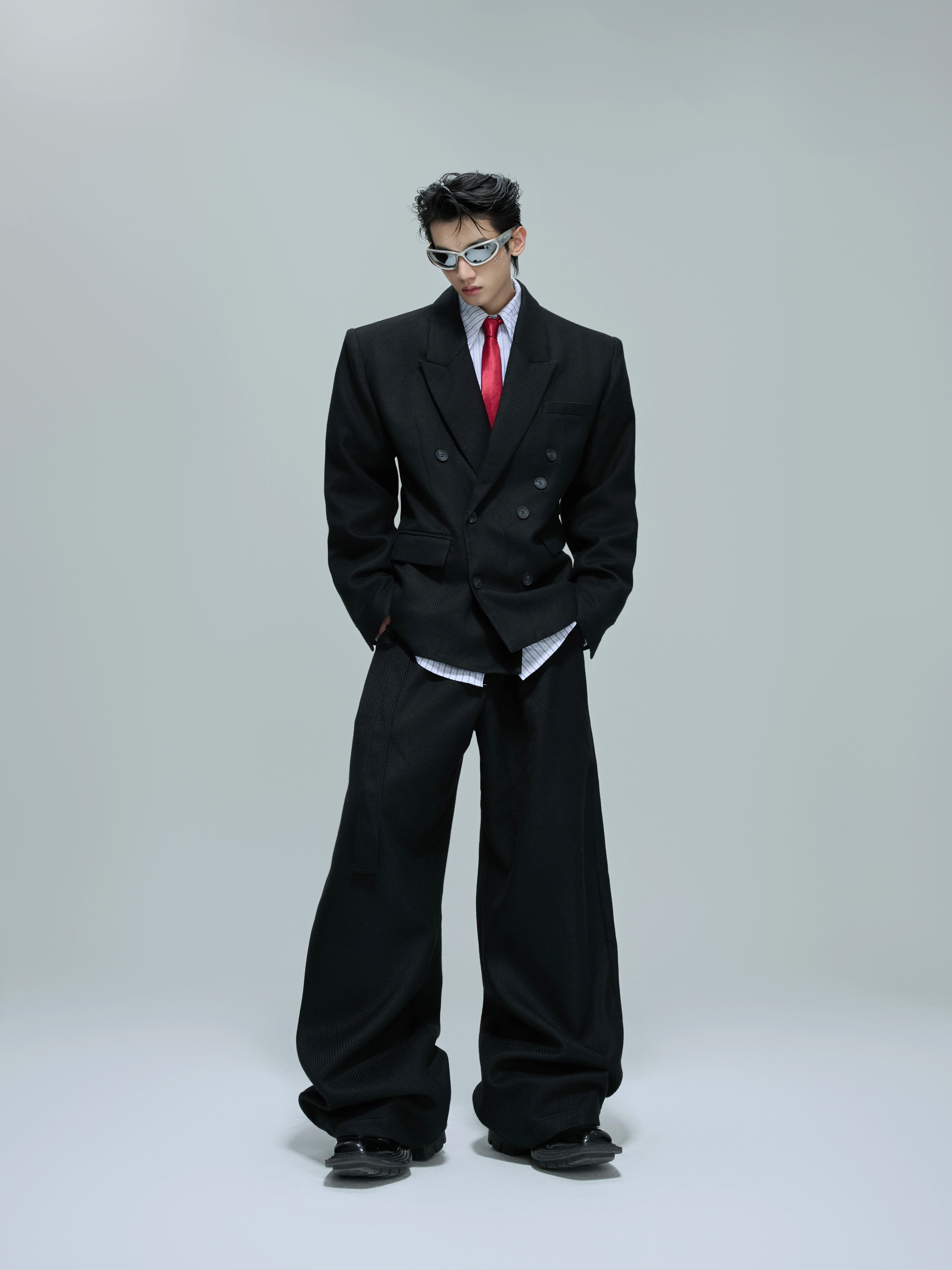 Waffle Texture Jacket and Pants (Sold Separately)